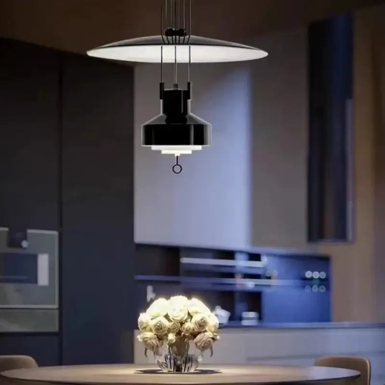 Bauhaus Balanced Pendant Light with Metal Shade
