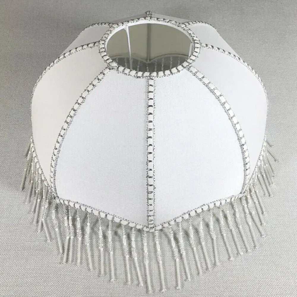 Vintage Tassel Lamp Shade - French Elegance
