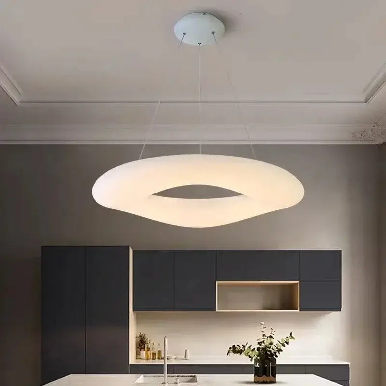 Modern LED Ring Pendant Light with Remote Control