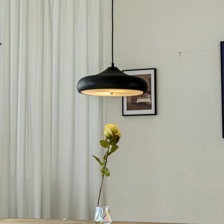 Scandinavian Pendant Light with Wide Dome