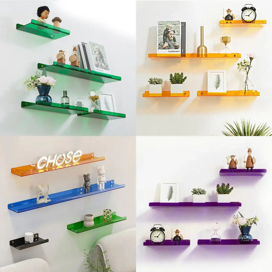 80s Bright Coloured Display Shelf - Retro Decor