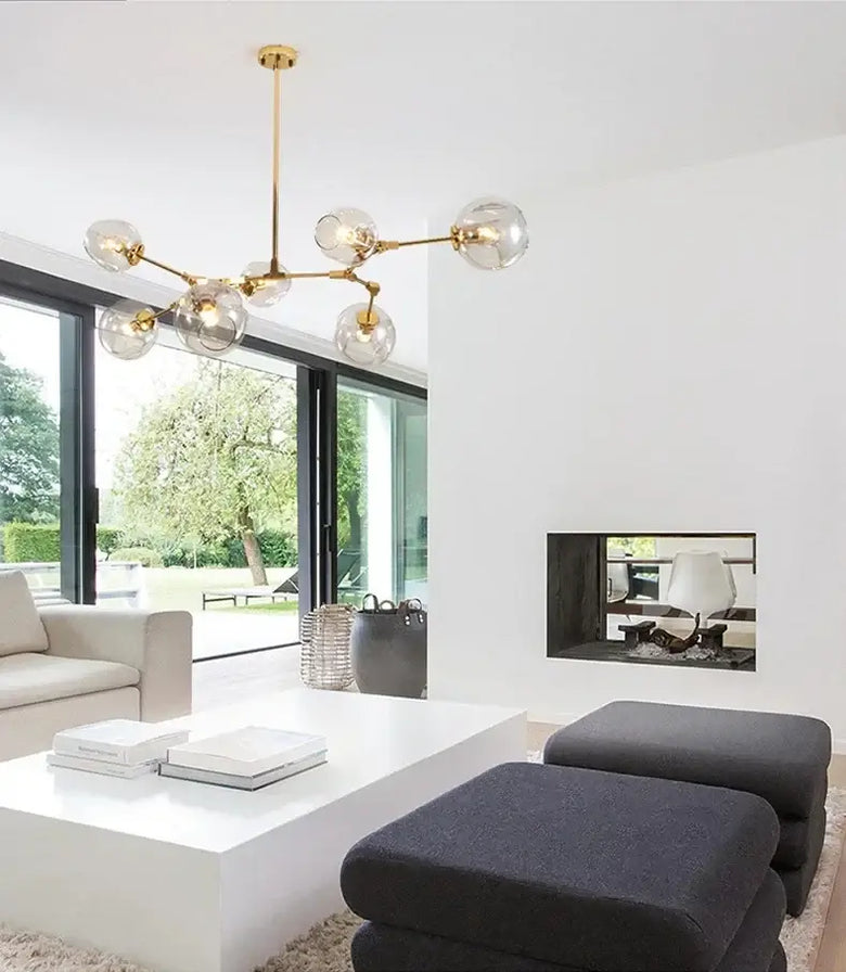 Nordic Molecular Glass Chandelier