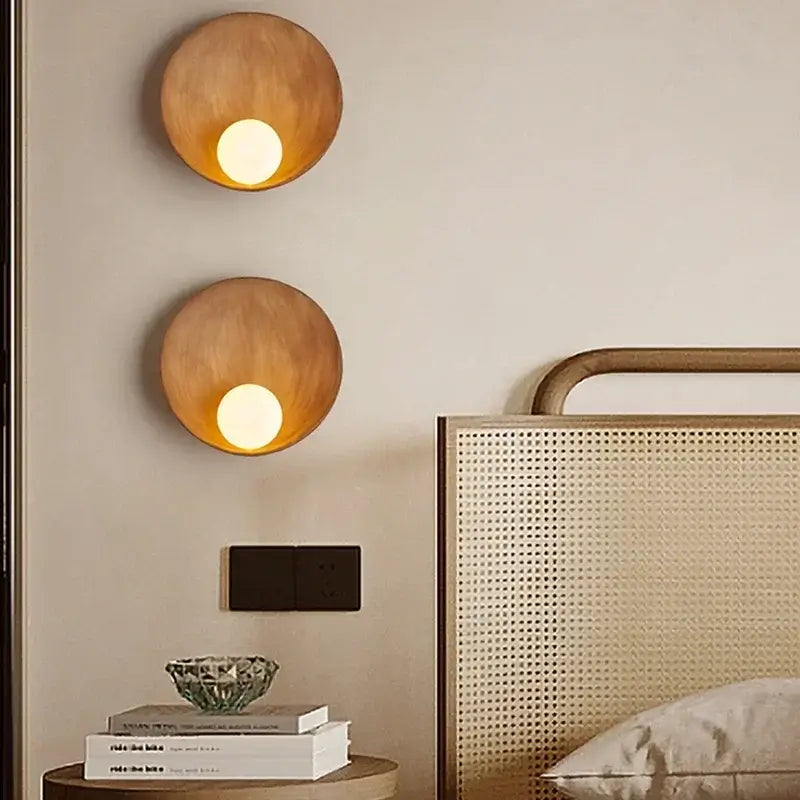 Resin Wall-Mounted Bathroom Light with frosted glass, modern design, and wall-mounted installation.