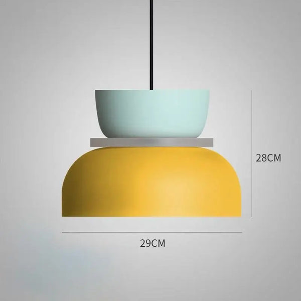 Customizable Modern Pendant Lights in vibrant colors with dimensions 29CM x 28CM for modern decor.