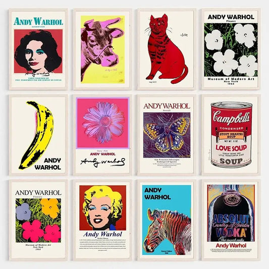Andy Warhol Canvas Posters - Vibrant Art Prints