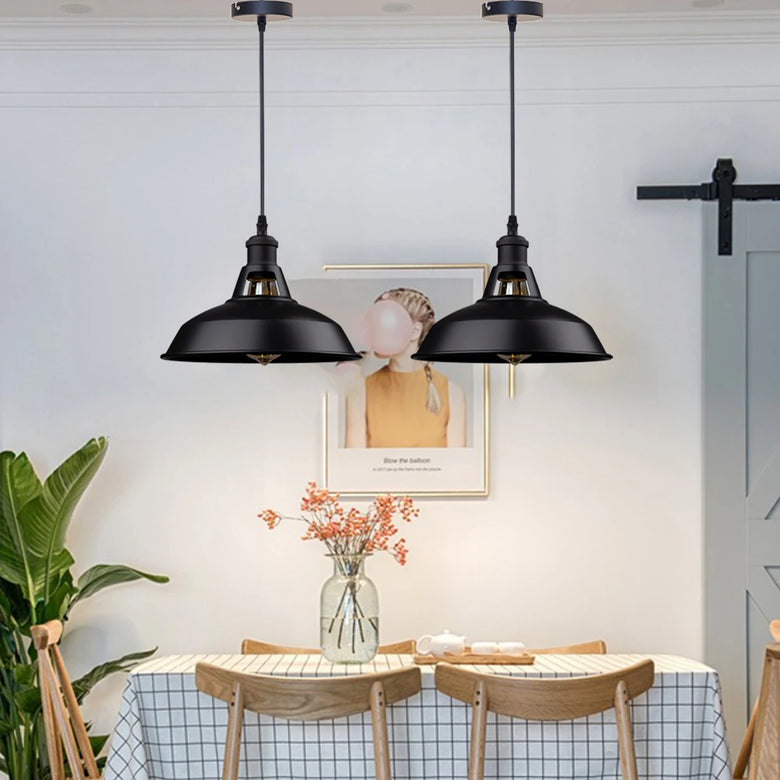 Industrial Metal Dome Pendant Light