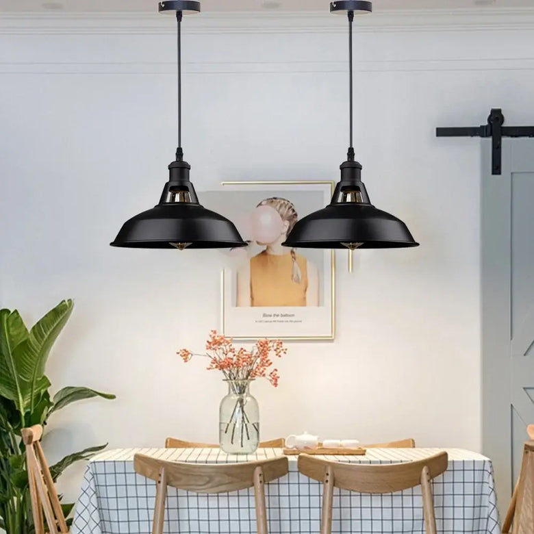 Industrial Metal Dome Pendant Light