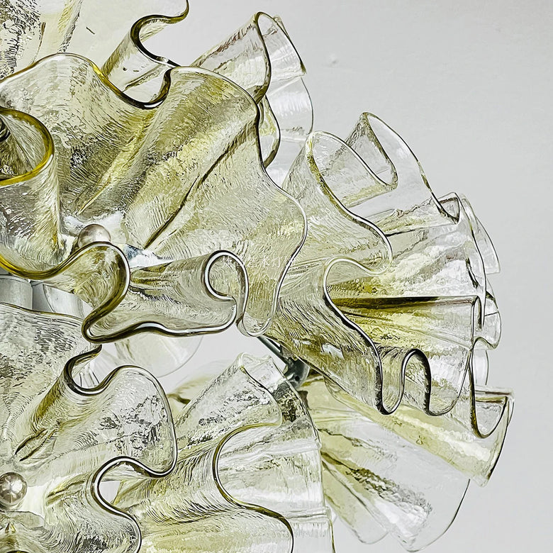 Luxury Flower-Shaped Glass Chandelier 45cm