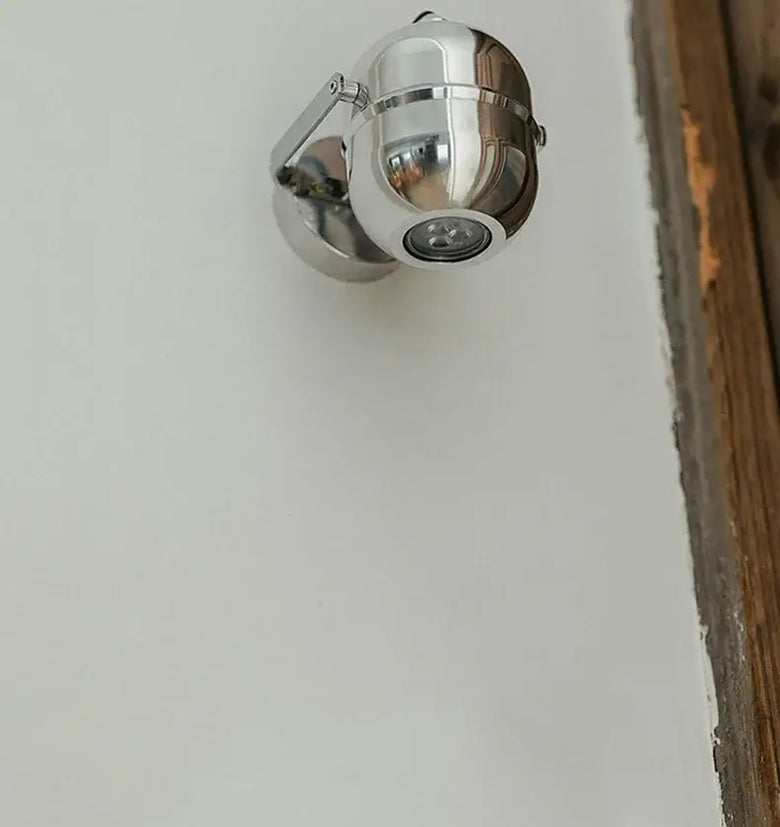 Chrome Wall Spotlight with Adjustable Arm