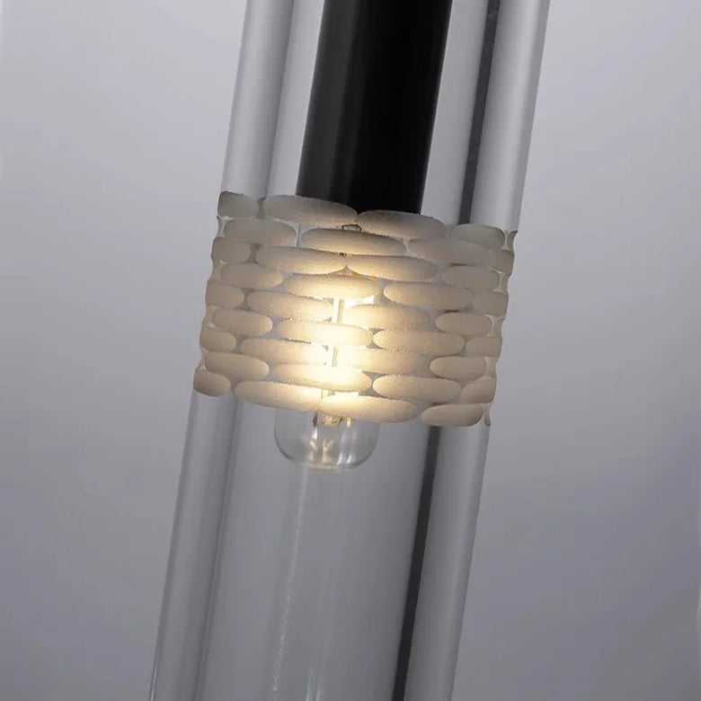 Crystal Glass Pendant Light with Copper Detail - Several Designs