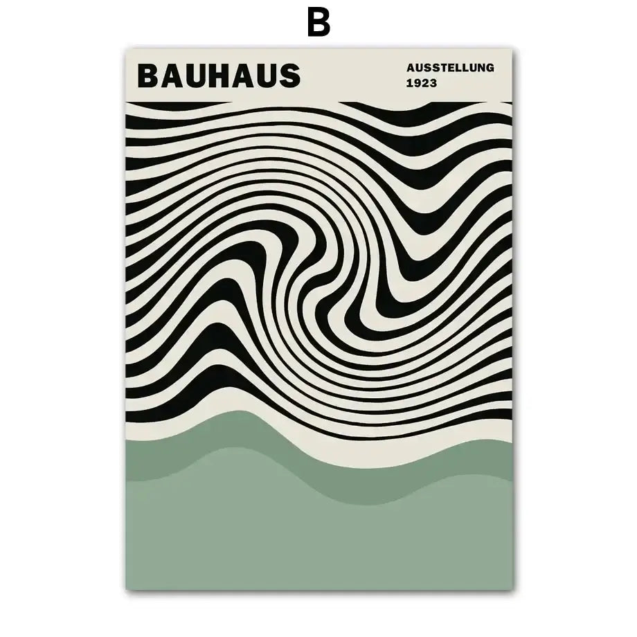 Modern Bauhaus Minimalist Canvas Prints