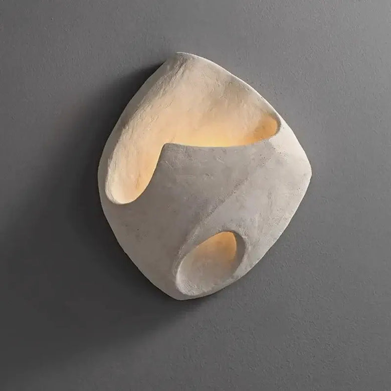 Organic Zen Stone LED Wall Light for Warm Ambient Glow