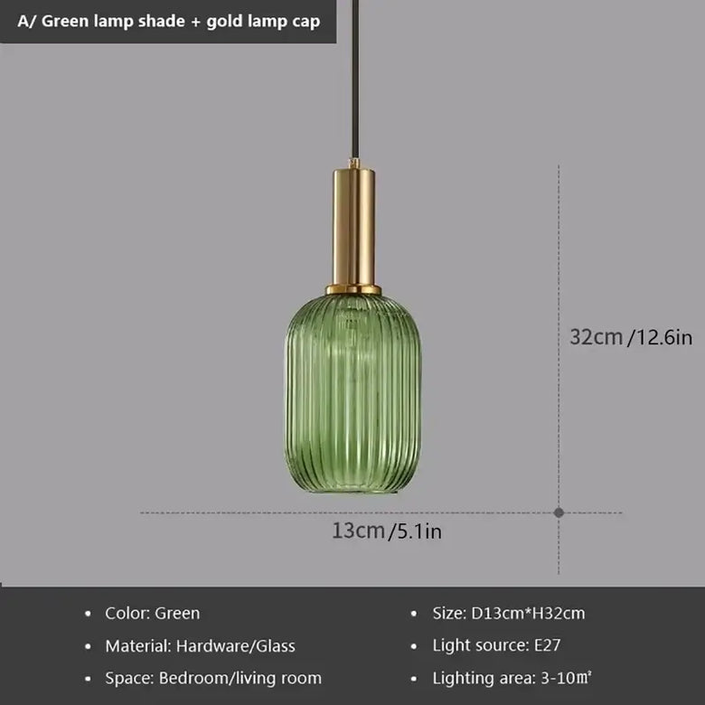 Modern Nordic Glass Pendant Light – Sculptural Hanging Fixture