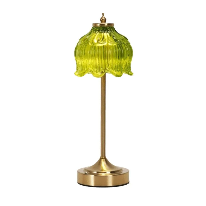 Art-Deco Glass Cordless Table Lamp: 8 styles