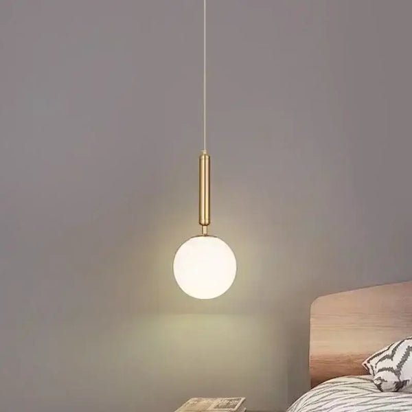 Mid-Century Modern Glass Ball Pendant Light