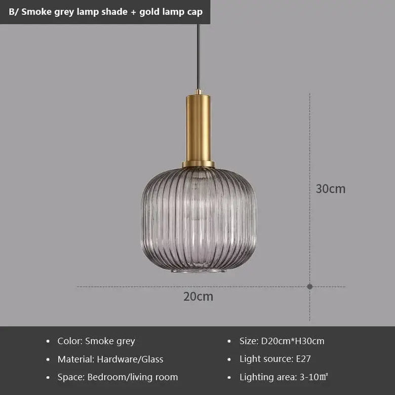 Modern Nordic Glass Pendant Light – Sculptural Hanging Fixture