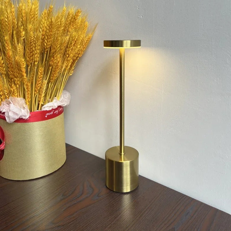 Retro Cordless Bistro Slim Stem Table Lamp – Rechargeable