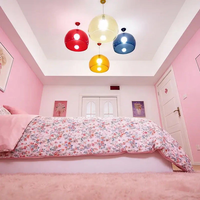 Colourful Transparent Acrylic Pendant Light