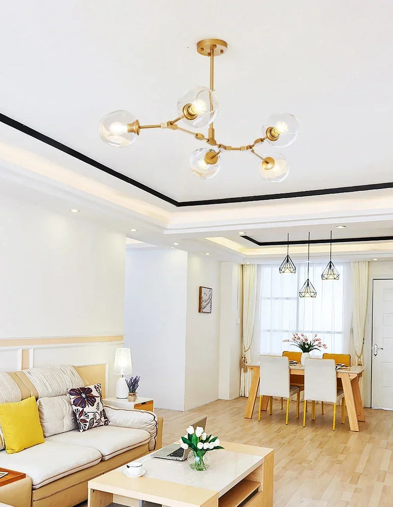 Nordic Molecular Glass Chandelier