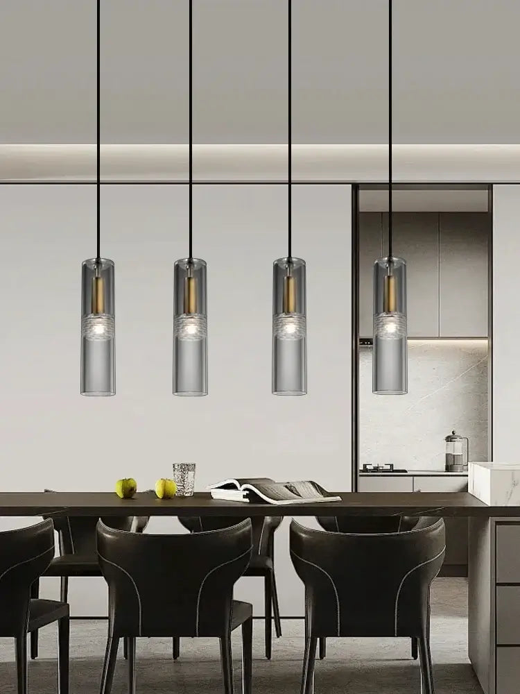 Modern Luxury Copper Crystal Ceiling Long Chandeliers Multiple Styles