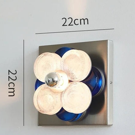 Retro Flower Metal Wall Light with LED Bulbs
