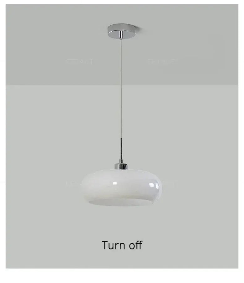 Bauhaus Glass LED Hanging Light I Orange/ White I Various Designs