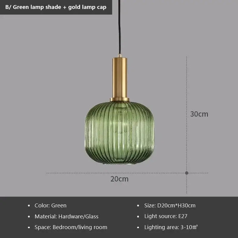 Modern Nordic Glass Pendant Light – Sculptural Hanging Fixture