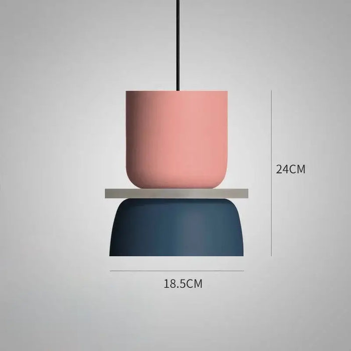 Customizable Modern Pendant Lights featuring vibrant colors and modern design, showcasing unique dimensions and style.