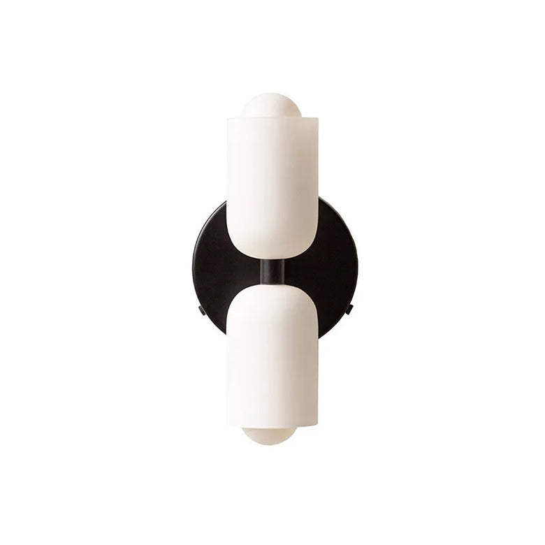 Modern Wall Lamp with Double Glass Head LED
