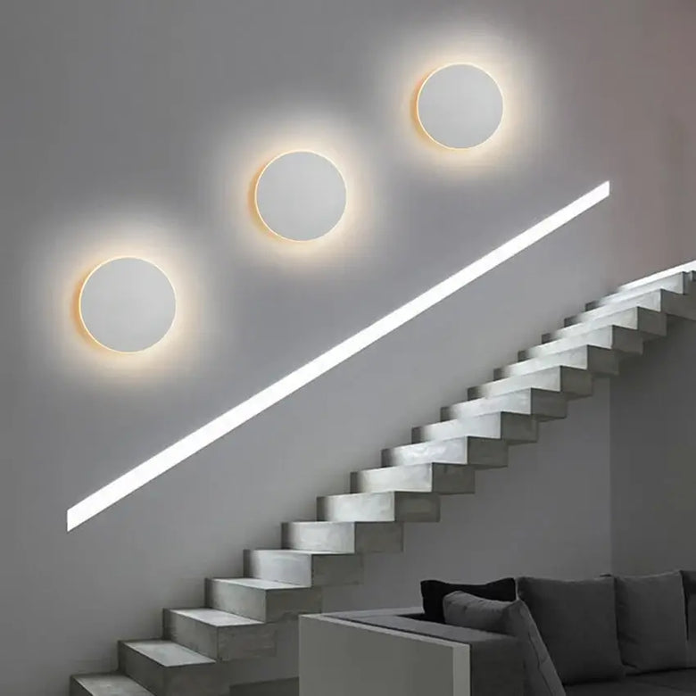 Lampe murale: rond en cuivre moderne