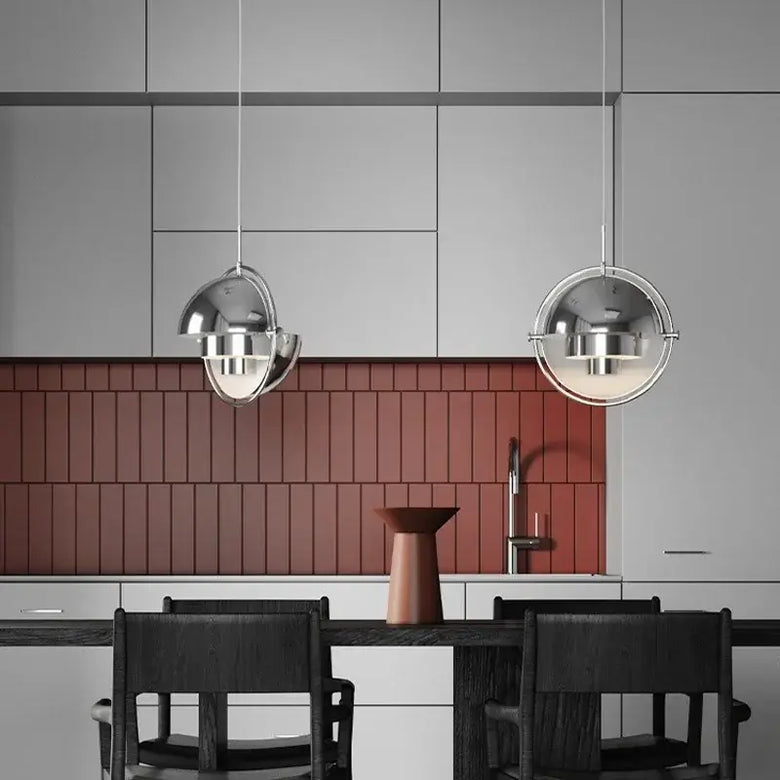 Geometric Halo Pendant Light – Sculptural Modern Ceiling Fixture