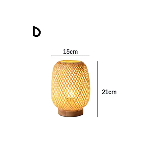 Eco-Friendly Vintage Bamboo Table Lamp