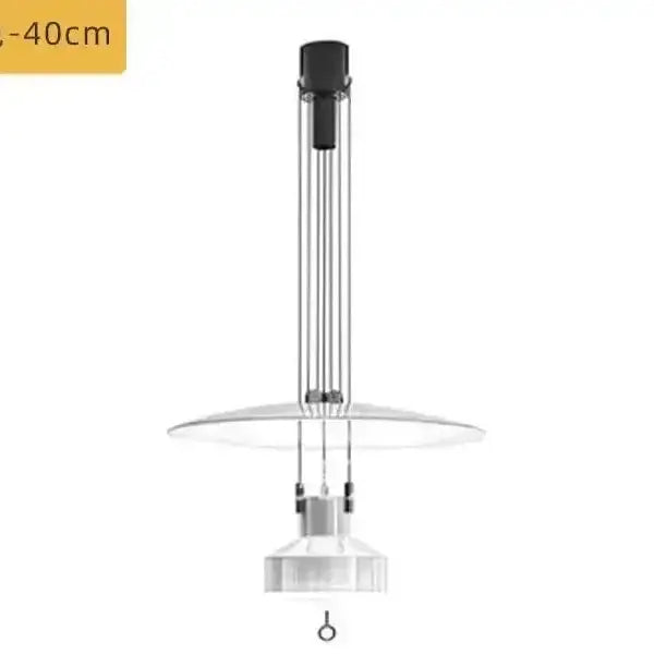 Ceiling light fixture with specifications on a white background