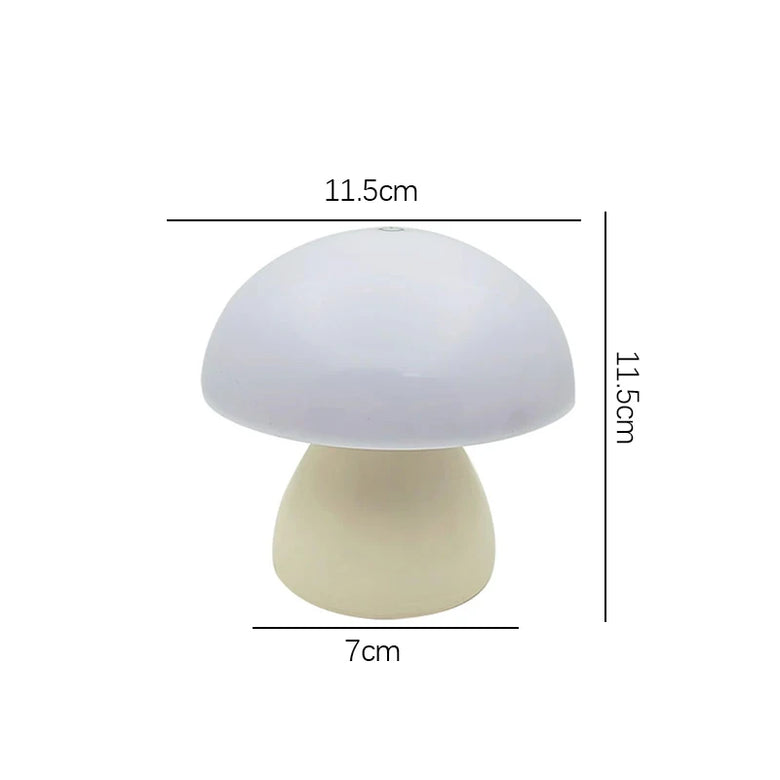 Small Mushroom Table Lamp Cordless and Touch