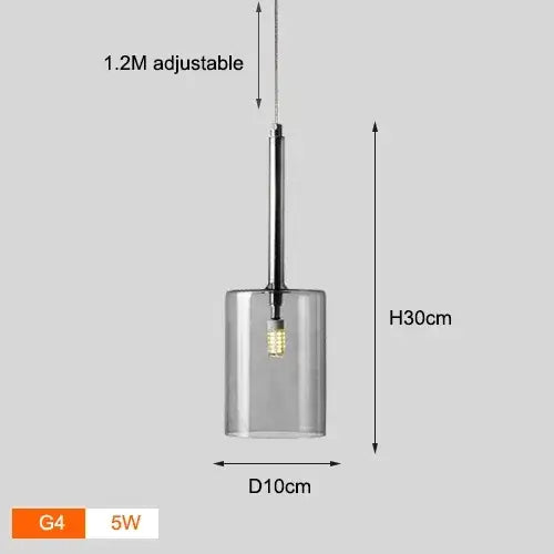 Neo Transparent Scandinavian Light Fixture with adjustable height and chic design, ideal for modern homes.