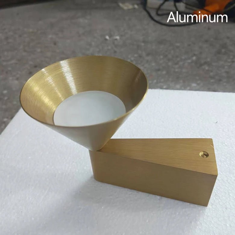 Adjustable Conical Aluminium Wall Light