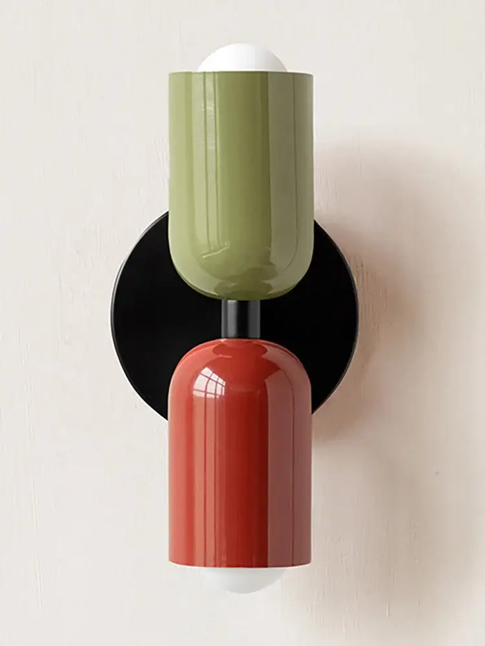 Classic Midcentury Modern Wall Lamp (10x25cm) showcasing unique color combination and stylish design.