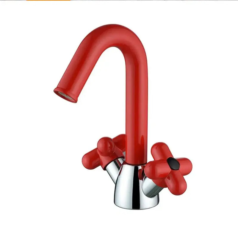 Luxury Double-Handle Brass Faucet | Modern Design