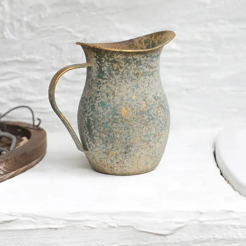 Vintage Shabby Chic Vase - Farmhouse Style