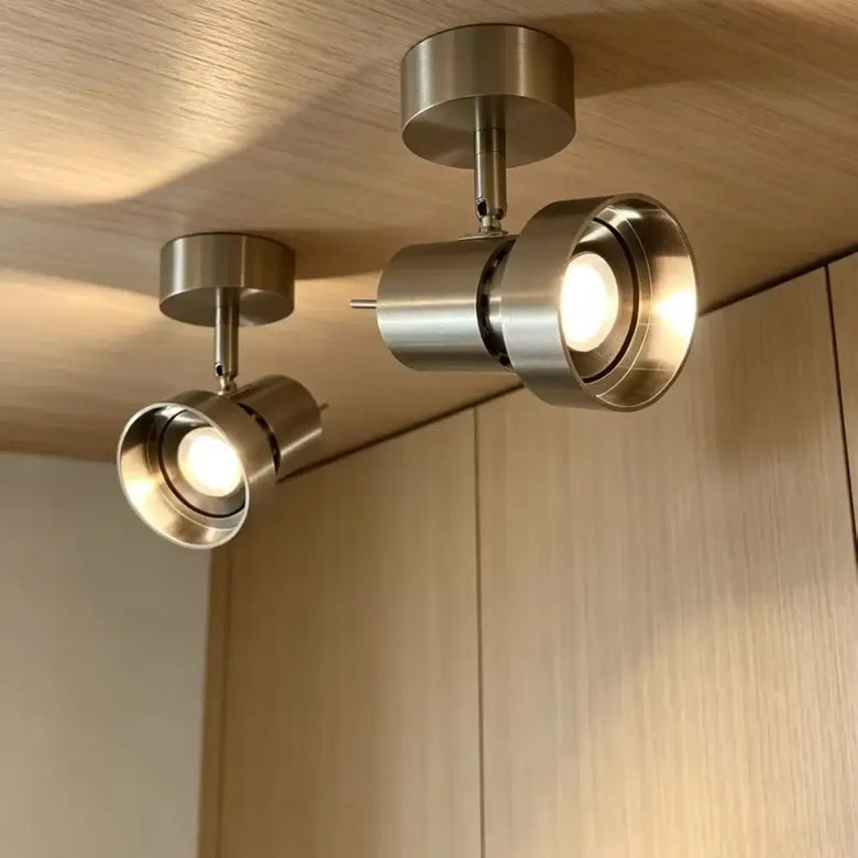 Adjustable Rotatable Spotlight Brushed Nickel - Dimmable