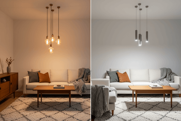 Comparing LED and Incandescent Lighting for Interior Designs