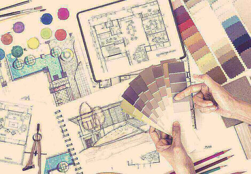 Who are the top 10 interior designers of the past 100 years? Color swatches and architectural plans.