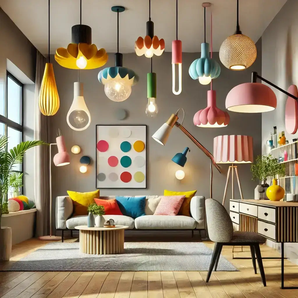 Brighten Your Home with Playfulism: Charming Color Pendant Lights and Desk Lamps