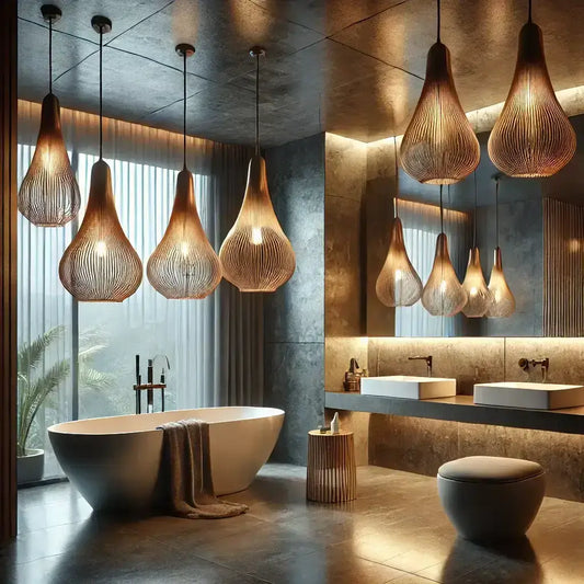 Create a Showstopping Bathroom with These Unique Pendant Lights