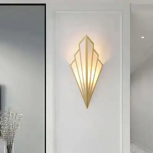 Transform Your Space with the Easy-to-Install Fan-Shaped Art Deco Sconce by Nauradika