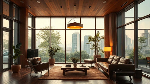 The Complete Buyer's Guide to Mid-Century Modern Lighting for Your 2026 Home Renovation - stylish living room interior design