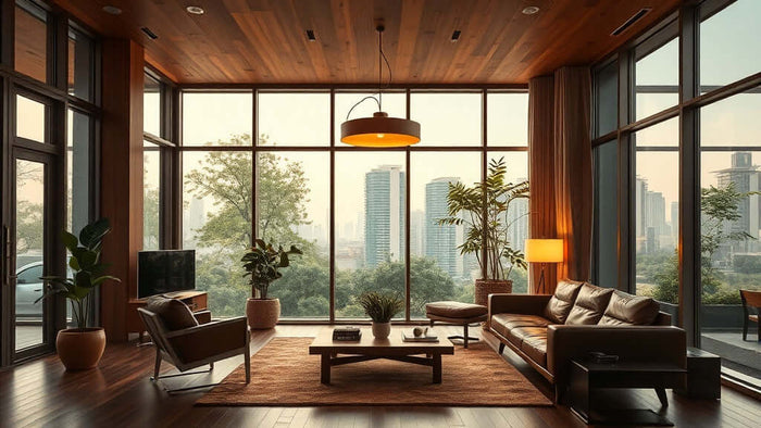 The Complete Buyer's Guide to Mid-Century Modern Lighting for Your 2026 Home Renovation - stylish living room interior design