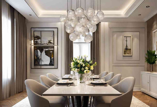 How to Choose the Perfect Size Ceiling Fixture for Your Dining Room: Tips for a Statement Piece
