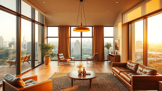 Modern living room with Danish pendant lights for The Complete Guide to Danish Pendant Lights for Summer Renovations.
