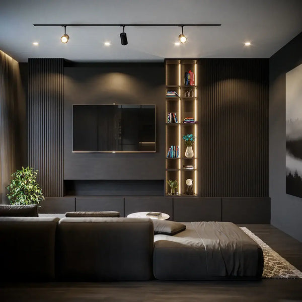 How can lighting influence the mood of a room